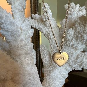Me & Ro Gold heart love/Sanskrit necklace